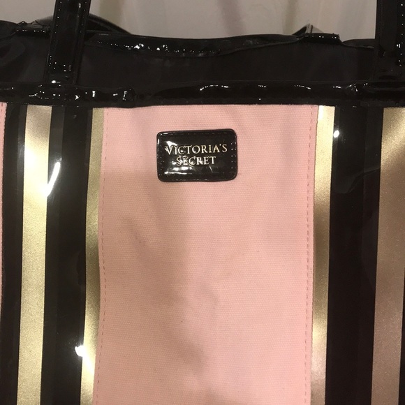 COPY - Victoria’s Secret pink, gold and black Tote - Picture 8 of 8
